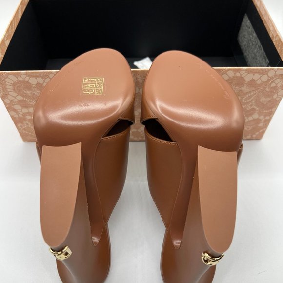 Dolce & Gabbana 105mm Crisscross Elegant Leather Slide Mules - Picture 4 of 15